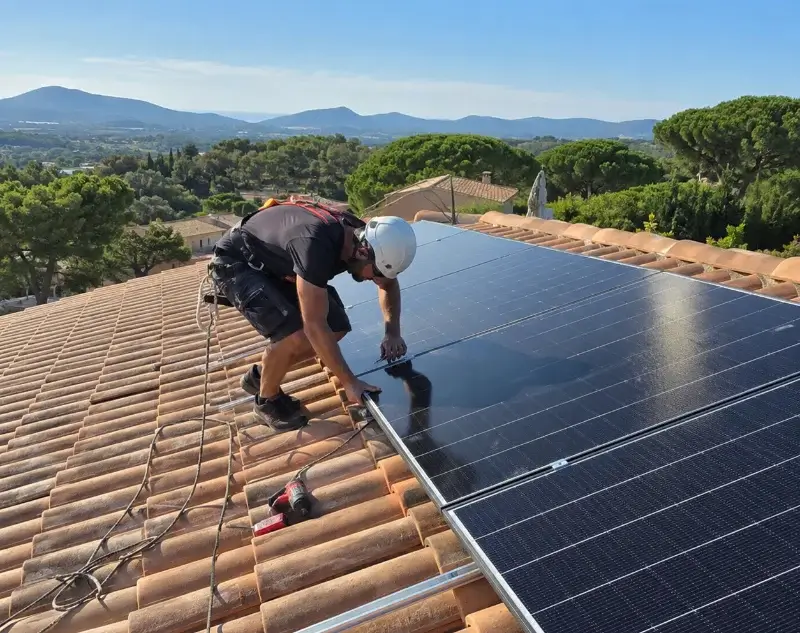 Installateur panneaux solaires Yzernay — pose photovoltaïque sur toiture