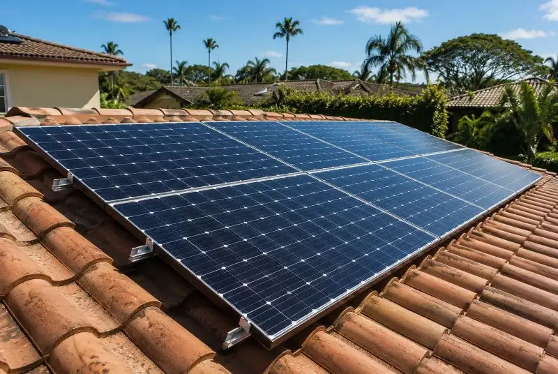Installation de panneaux solaires à Yzernay